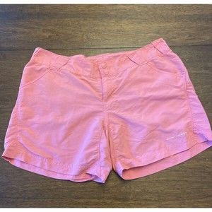 COLUMBIA PFG Shorts Size Large Pink Nylon Elastane Women's Activewear Fishing